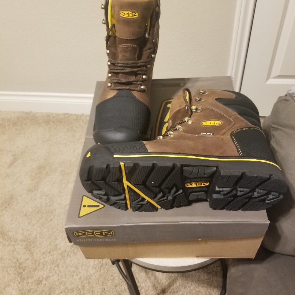 Keen steel toe work boots